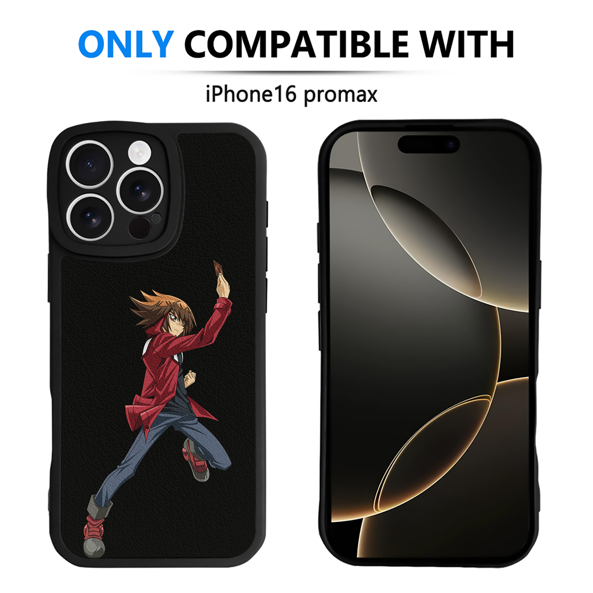 遊☆戯☆王 Yu-Gi-Oh! 【iPhone 16シリーズ対応】シリコンスマホケース（レザー調） 材質：シリコン